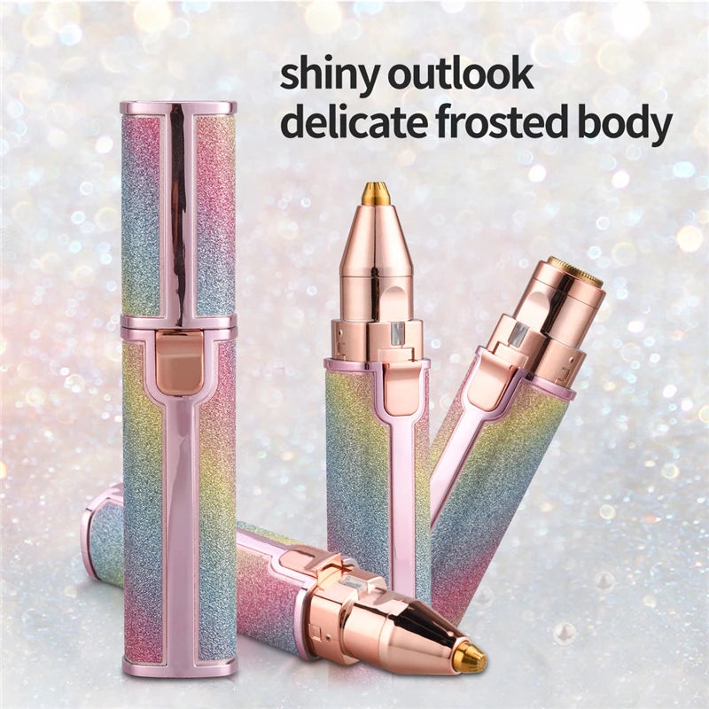 Trimmer with LED light for precise and painless grooming at home