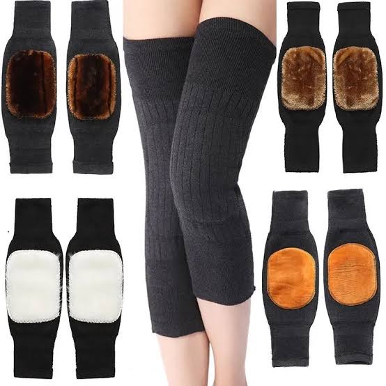 Cashmere thermal knee warmers for men and women